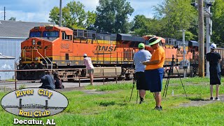 Railfanning at the Summer Railfan Hootenannie 2024 at Decatur Depot  080324 [upl. by Ullyot600]