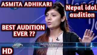 Ko Hola Tyo Female Version  Asmita adhikari audition in Nepal idol  Tadha Vaye Pani [upl. by Ahsyekat172]