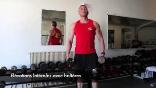 Allmusculation  correction dexercice  les elevations laterales avec halteres [upl. by Karas]