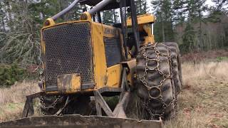 JOHN DEERE 740 GRAPPLE SKIDDER COLD START [upl. by Kayne576]