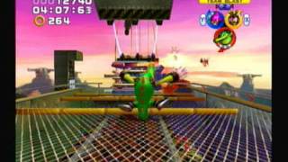 Sonic Heroes  Team Chaotix  Stage 7 Rail Canyon ARank [upl. by Aikemahs]