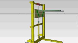 diseño de elevador capacidad de carga 300kl [upl. by Aihsyt]