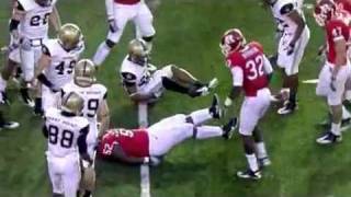 Eric LeGrand paralyzed from Neck Down Rutgers vs Army [upl. by Pitt]