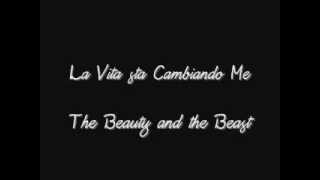 La vita sta cambiando me  the beauty and the Beast  karaokeinstrumental [upl. by Arbma718]