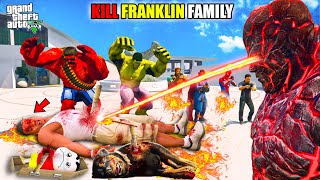 Everyone Tries To Kill Franklin Family in GTA 5  GTA 5 AVENGERS [upl. by Einehpets928]