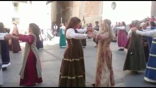 BAILES MEDIEVALES EN CIRCULO TERUEL OCTUBRE 2016 [upl. by Angelico]