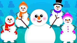 Five Little Snowmen  More Christmas Rhymes and Baby Songs [upl. by Hapte]