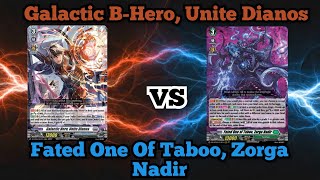 Cardfight Vanguard Standard Gameplay Zorga Nadir vs BHeroes ft the Deck Check Podcast Hosts [upl. by Hameean73]