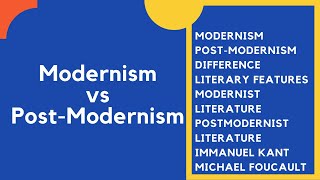 Modernism vs Postmodernism  modernism and postmodernism in literary theory and criticism [upl. by Tabby561]