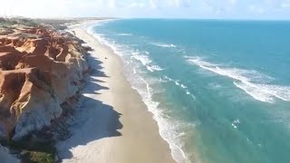 Música Para Relaxar a Mente  Paisagens de Praias e Som Calmo do Mar  Som de Piano [upl. by Nytnerb]