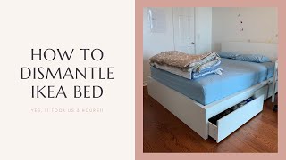 How to Dismantle IKEA bed  Dos and Donts [upl. by Yerhcaz]