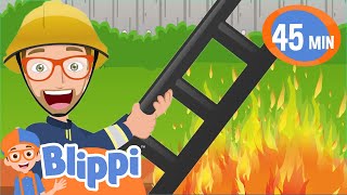 Go Go Fire Truck  BLIPPI  Educational Songs For Kids [upl. by Gustavo]