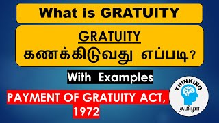 Gratuity explained in Tamil  how to calculate Gratuity [upl. by Fugere]