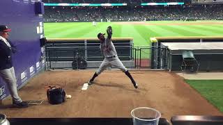 Mike Fiers Pitching Mechanics  Houston Astros  April 12 2017  Slow Motion  2 Pitches [upl. by Naraj]