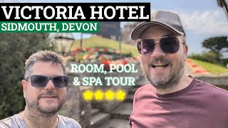 4 VICTORIA HOTEL in SIDMOUTH  Room pool and spa tour [upl. by Iknarf]