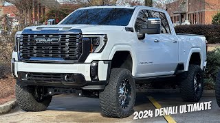 Lifted 2024 GMC Denali Ultimate HD on 37” Nitto Tires [upl. by Adalai]