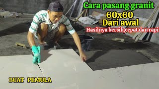 cara pasang granit lantai ukuran 60x60 hdhadiigencarrecord [upl. by Udale]