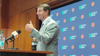 Swinney Recaps Citadel Win Updates Injuries Talks Rivalry Game Against South Carolina [upl. by Ailat]