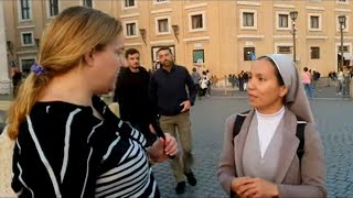 Police disrupt interview with Catholic Nun [upl. by Stallworth]