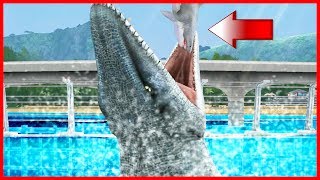 Jurassic World Game Mobile 33 MOSASAURUS ăn thịt MEGALODON nè các bạn [upl. by Akeber]