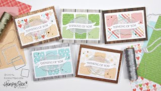 Honey Bee Stamps  5 Cards 1 Design [upl. by Marala]