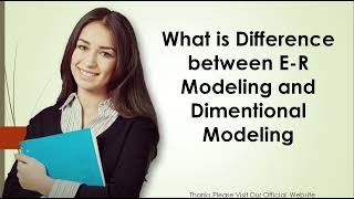 What is Difference between E R Modeling and Dimentional Modeling [upl. by Gothard573]