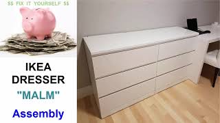 IKEA quotMALMquot Dresser Assembly [upl. by Enihsnus693]