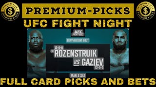 UFC fight night full card picks and bets [upl. by Sherourd]