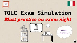 Tolc Exam Preparetion Preparetion Exploring Alpha test TOLC Simulations for Englsih Speaker [upl. by Ilahsiav]