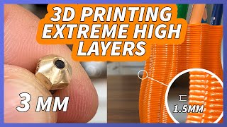 3D Printing extreme high layers [upl. by Atikel]