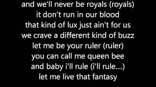 Lorde  Royals LYRICS original [upl. by Gilleod]