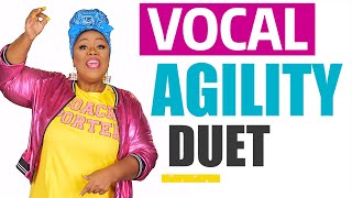 VOCAL AGILITY Exercise DUET wVocal Coach Cheryl Porter [upl. by Elvin]