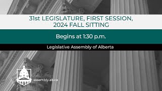 November 26th 2024  Afternoon Session  Legislative Assembly of Alberta [upl. by Lleraj]