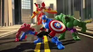 Marvel Super Hero Mashers TV Commercial Evildoers Best Beware iSpottv1 [upl. by Saphra845]