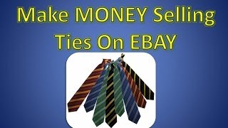 How To Make Money On Ebay Selling Ties  The Clothing Classroom  Scanning Sold Listings [upl. by Bunch371]