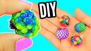 DIY Mini Stress Balls Orbeez amp Mesh Slime Stress Ball Miniatures [upl. by Atirec]