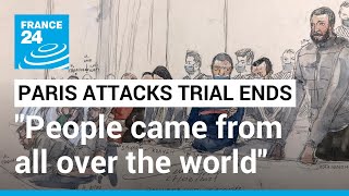 Paris attacks trial quotPeople came from all over the world to hear the verdictquot • FRANCE 24 English [upl. by Nangem]