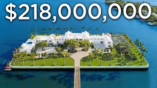 Touring a 218000000 Florida Mega Mansion on a Private Island [upl. by Friedly385]