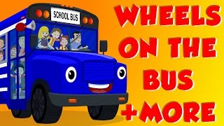 Wheels On The Bus  Finger Family  English nursery rhymes  kids songs [upl. by Stanfield]