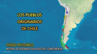 Mapa de los pueblos originarios en el Chile prehispánico [upl. by Oirretno724]