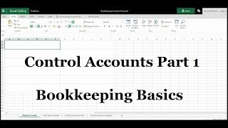 Control Accounts  Part 1  Bookkeeping amp Accounting [upl. by Eelitan]