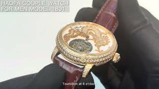 The Swarovski crystalset HAOFA Tourbillon Couples Watch breaks the relationship quotpoker facequot [upl. by Iretak]