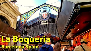 Merkat Boqueria  Quick Walk Through  Barcelona Spain [upl. by Lucila]