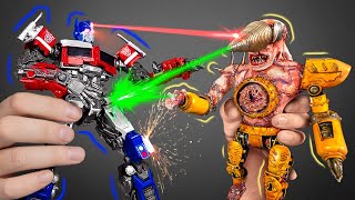 Transformers vs Skibidi Toilet Titans Epischer Showdown 🚽🤖💥 LEGOKreationen amp DIYBattleWahnsinn [upl. by Rosco]