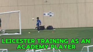 Leicester city training as an academy player and unboxing my new Headset [upl. by Henrik]