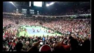 Serbia vs France  Davis cup final Last moments [upl. by Pontius]