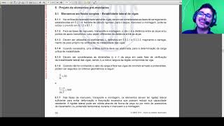 Instabilidade lateral em vigas Eng Estrutural [upl. by Pachston]