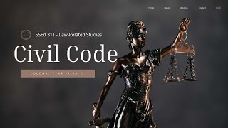 CIVIL CODE OF THE PHILIPPINES Article 3 to 21 [upl. by Delsman]