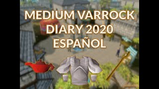 OSRS VARROCK MEDIUM DIARY Español 2020 runescapeoldschool 2020 DIARY ALOMARACUCHO [upl. by Ninnetta438]