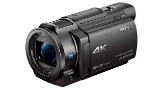 Sony FDRAX33 4K Camcorder 2015 Unboxing and First Look [upl. by Jobie]